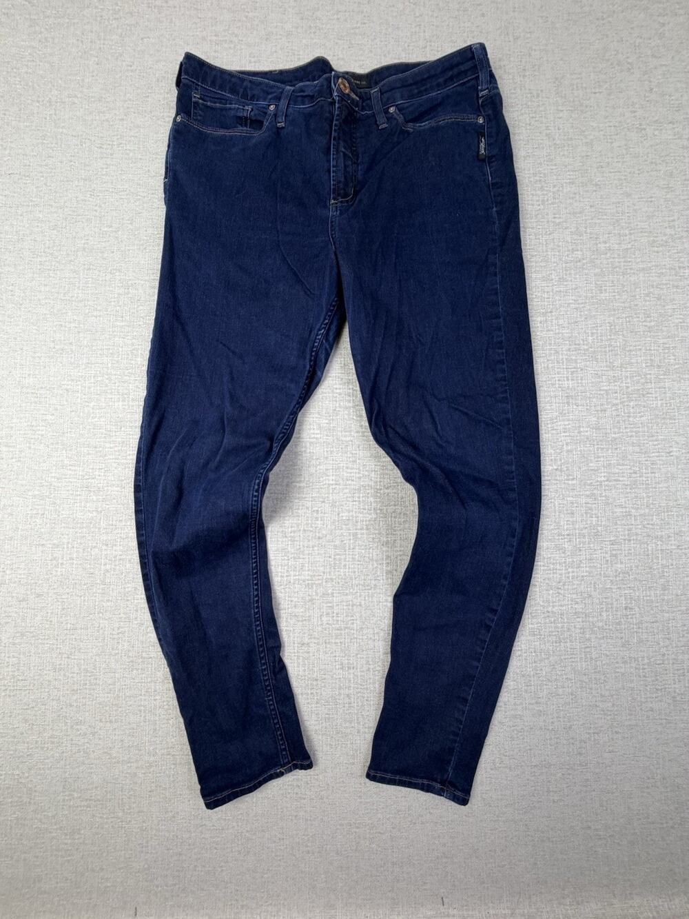 Silver Jeans Co Mary Skinny Women’s Size 14 L29 Dark Wash Stretch Denim
